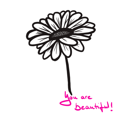 Bloom illustration — You are beautiful